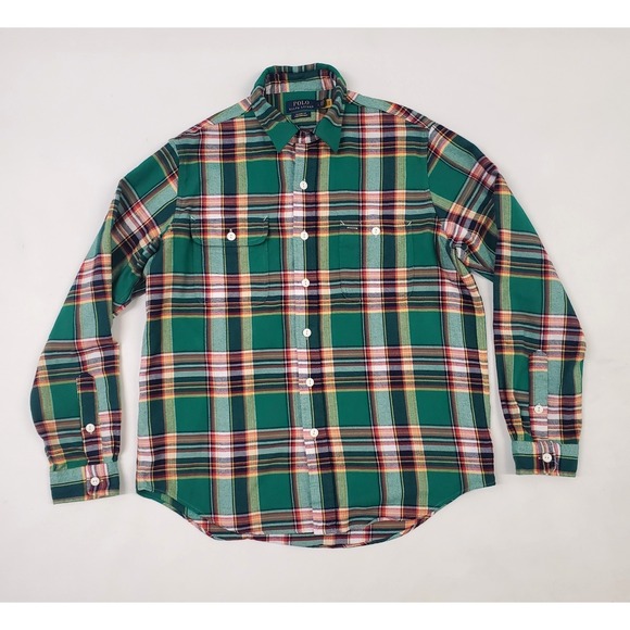 Polo Ralph Lauren Other - Polo Ralph Lauren Long Sleeve Performance Classic Flannel Shirt Green Plaid